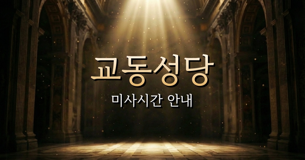 교동성당 미사시간 | 춘천교구 1