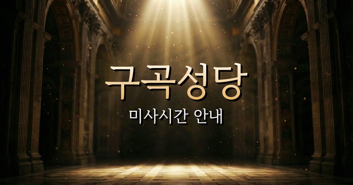 구곡성당 미사시간 | 원주교구 1