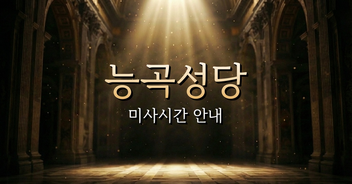 능곡성당 미사시간 안내 | 인천교구 7