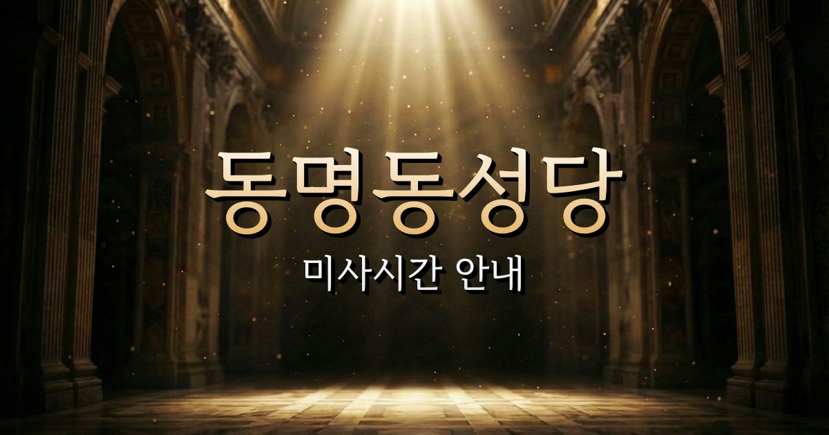 동명동성당 미사시간 | 춘천교구 1
