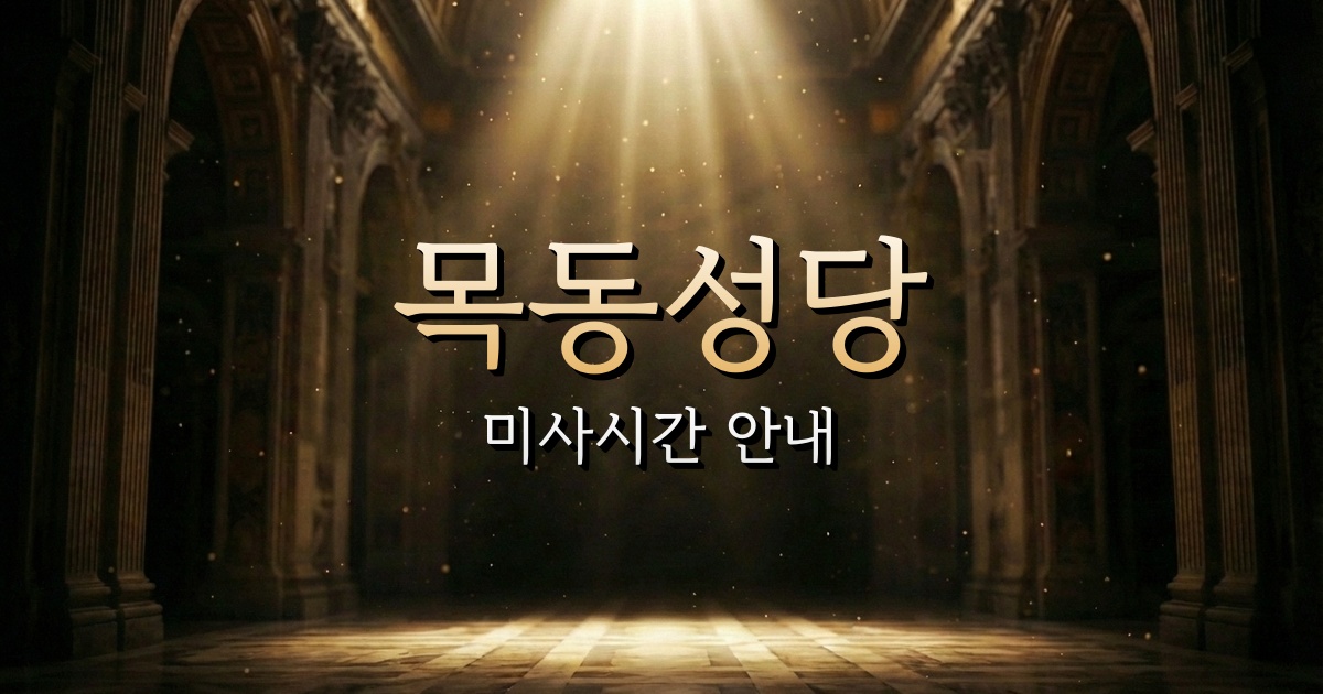 목동성당 미사시간 | 서울대교구 4
