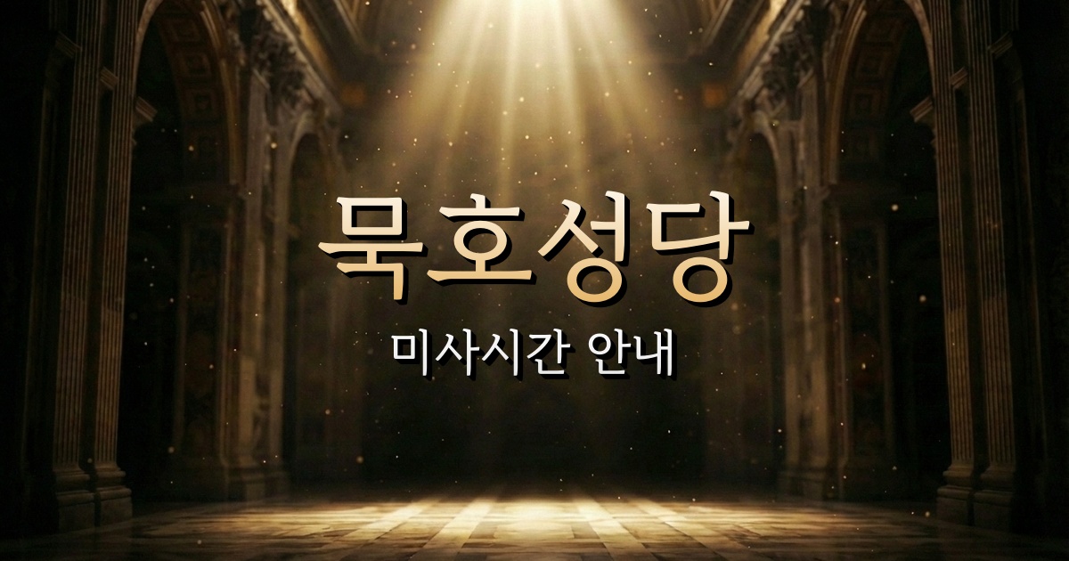 묵호성당 미사시간 | 원주교구 1