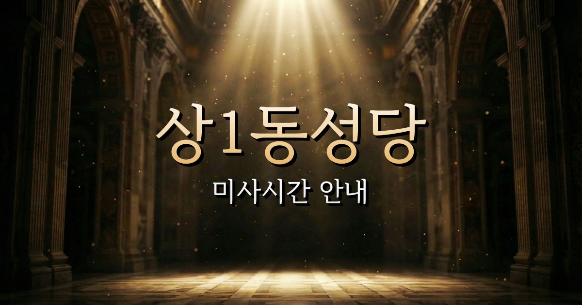 상1동성당 미사시간 | 수원교구 2