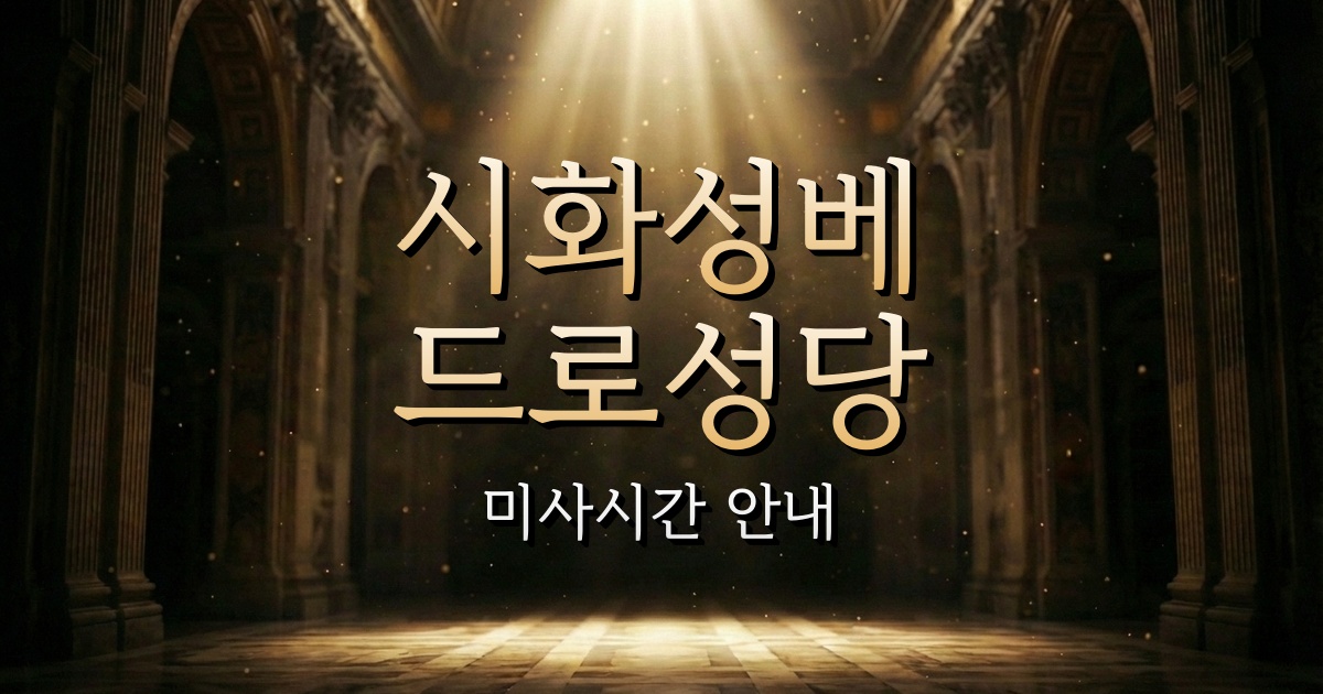 시화성베드로성당 미사시간 | 수원교구 1