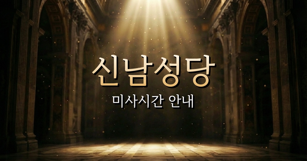 신남성당 미사시간 | 춘천교구 1