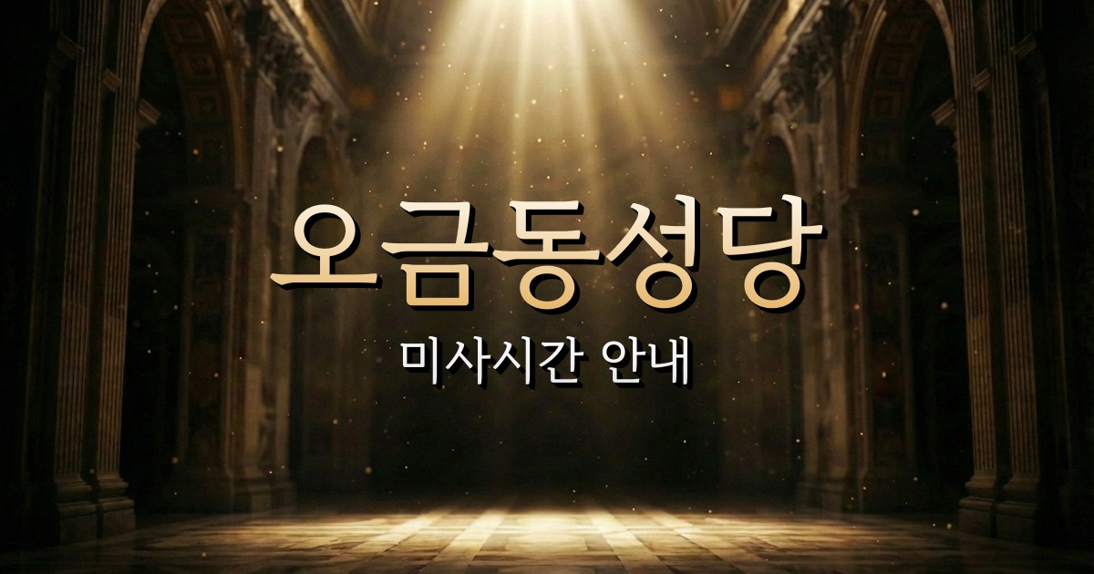 오금동성당 미사시간 | 서울대교구 1