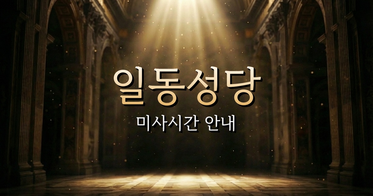 일동성당 미사시간 | 의정부교구 1