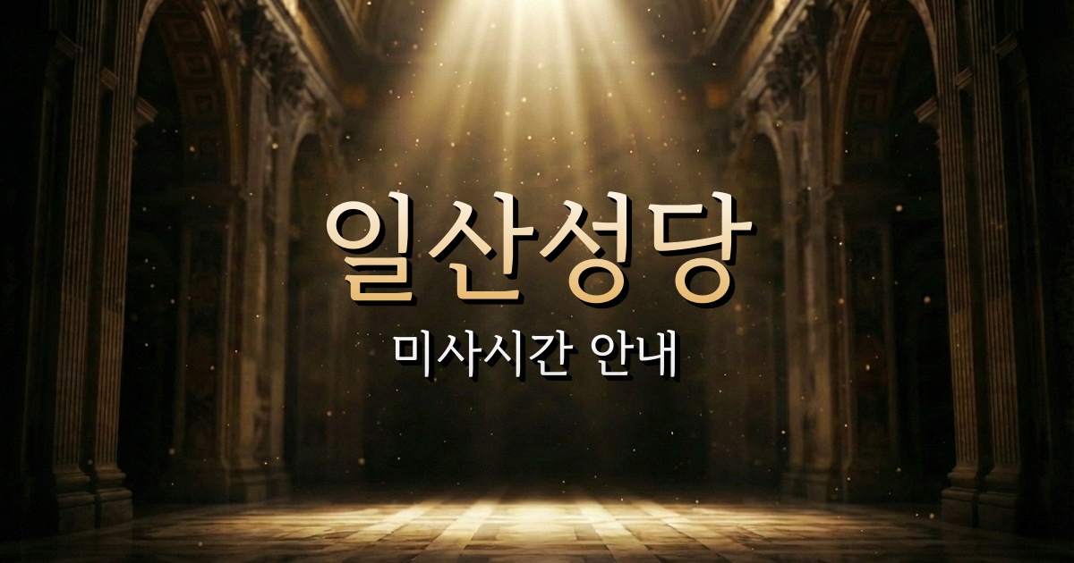 일산성당 미사시간 | 의정부교구 1