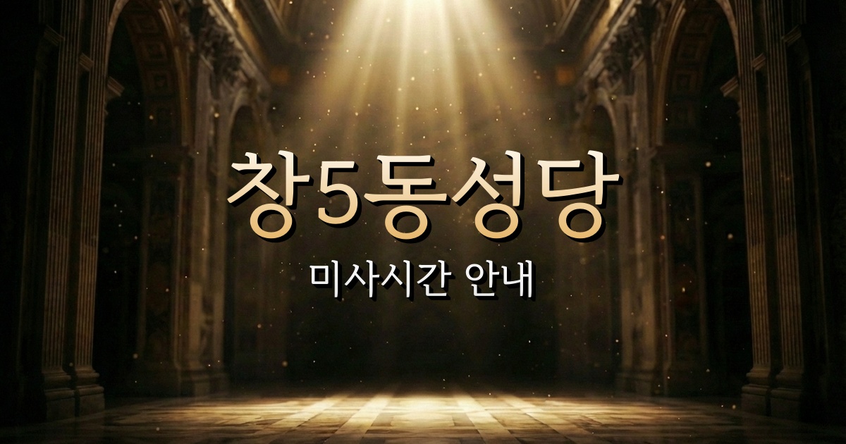 창5동성당 미사시간 | 서울대교구 4