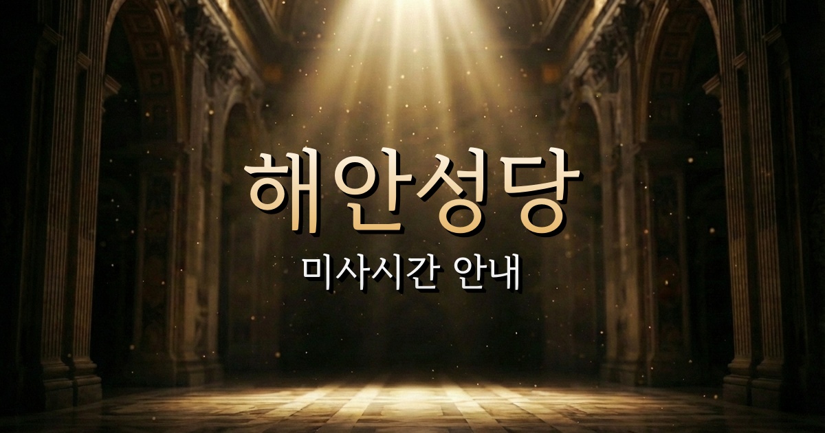해안성당 미사시간 | 인천교구 2