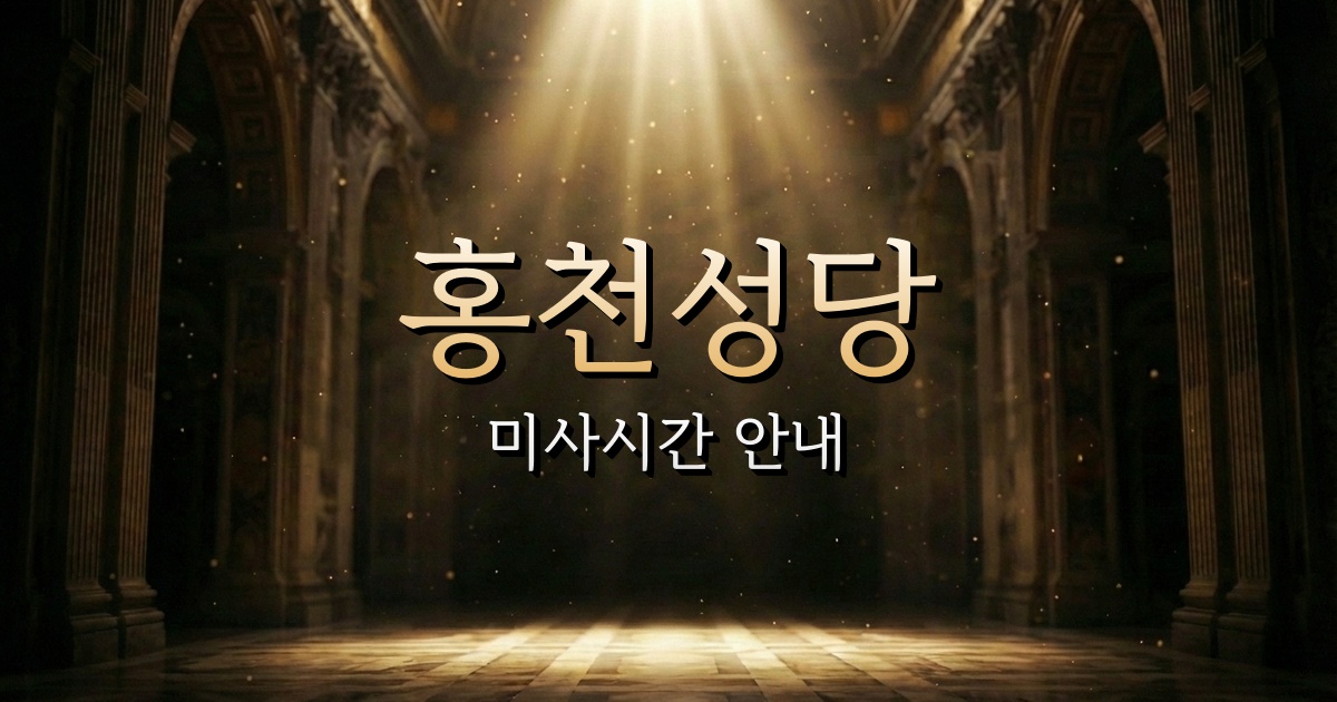홍천성당 미사시간 | 춘천교구 3