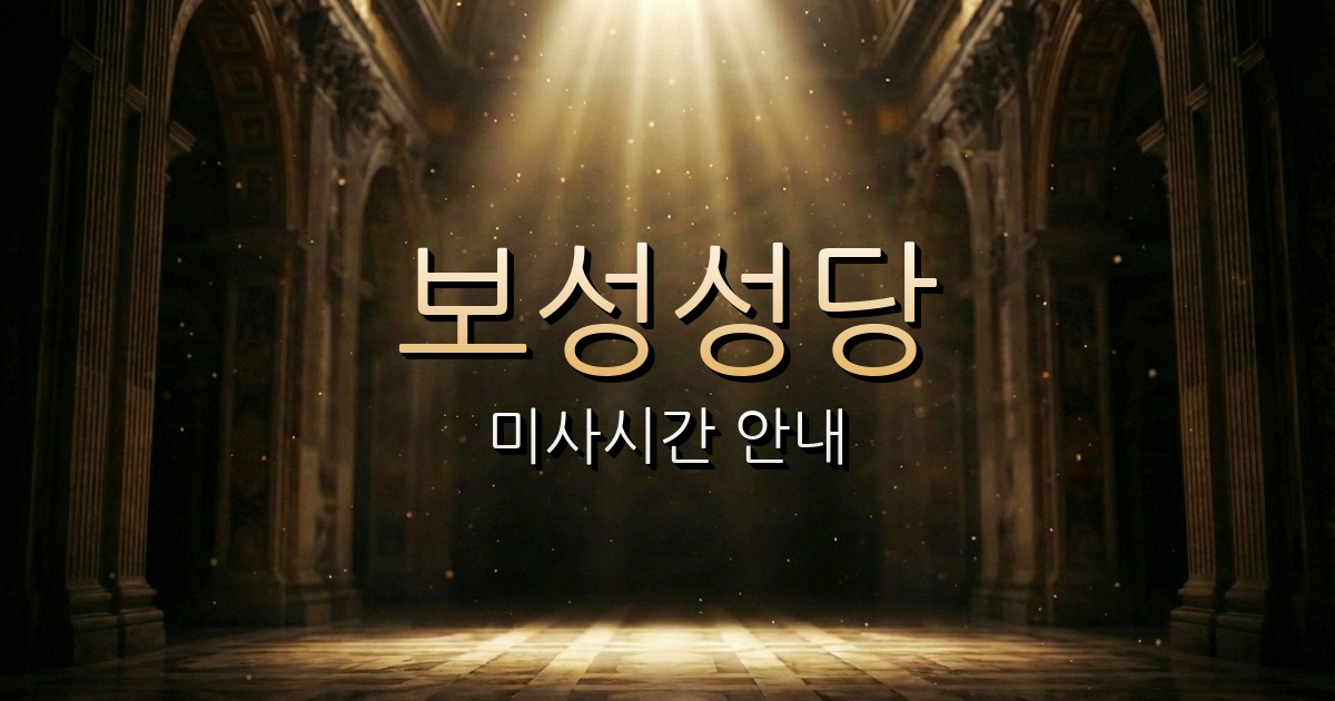 수안보성당 미사시간 | 청주교구 1