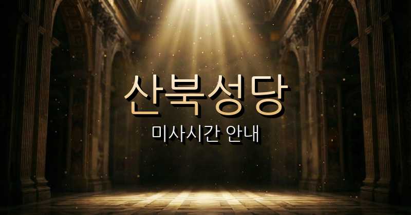 산북성당 미사시간 1