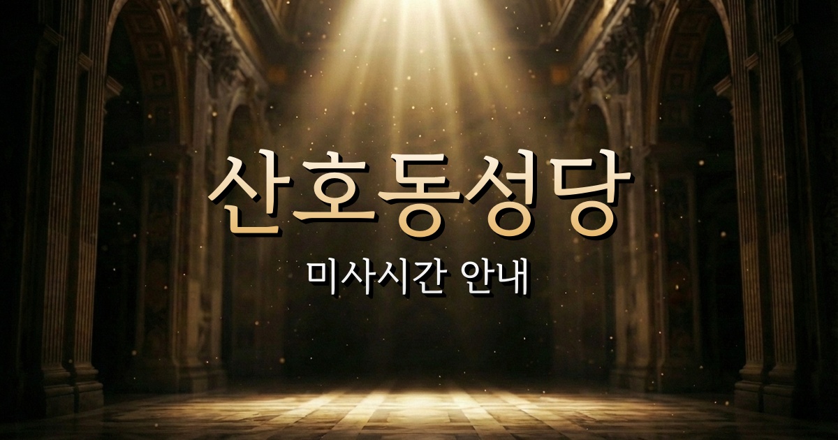 산호동성당 미사시간 | 마산교구 1