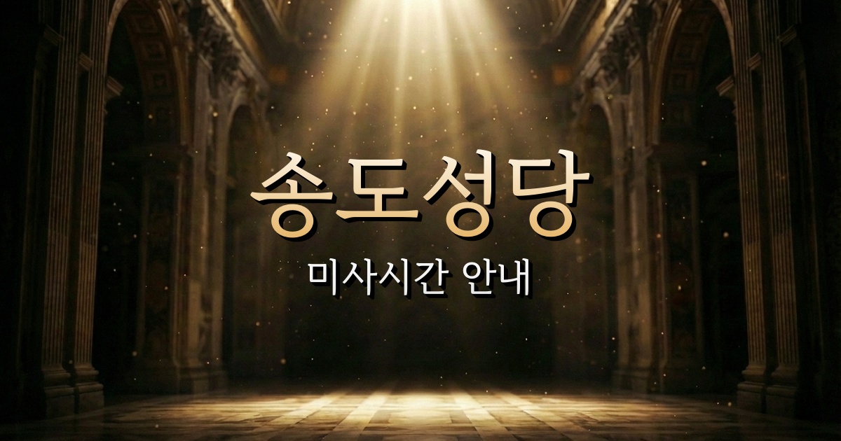 송도성당 미사시간 | 부산교구 1