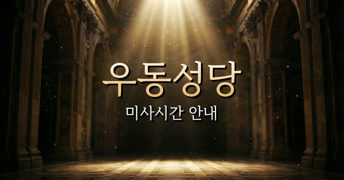 우동성당 미사시간 | 부산교구 1