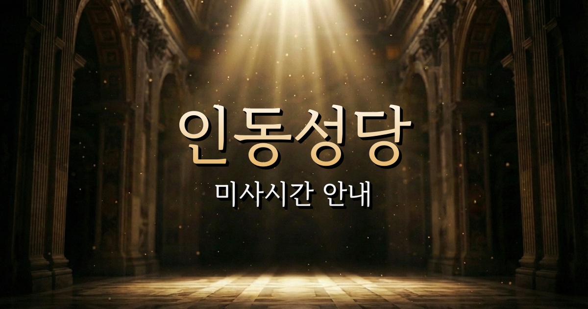 인동성당 미사시간 | 안동교구 2