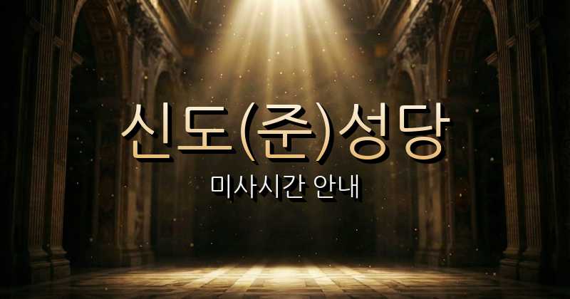 신도(준)성당 미사시간 | 인천교구 1