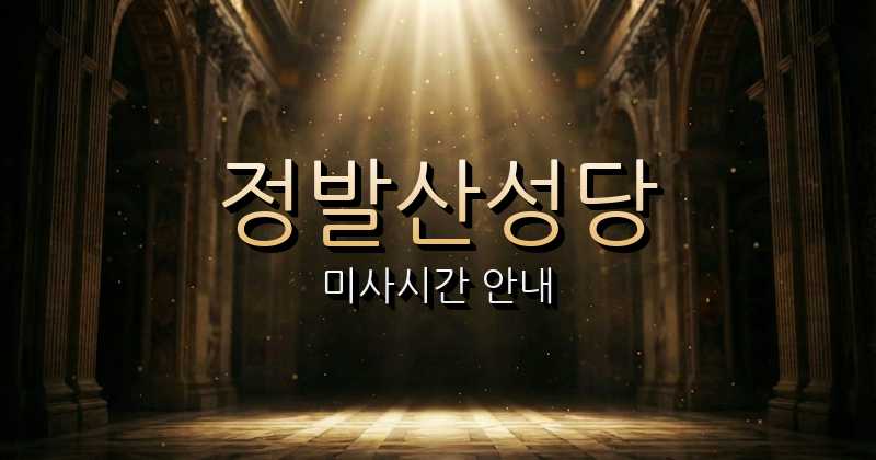 정발산성당 미사시간 (정발산 근처 성당) 10